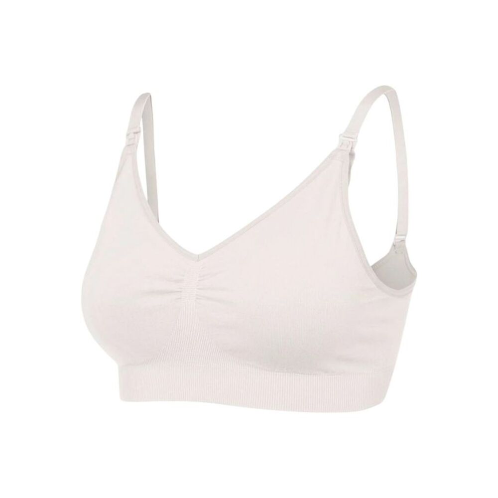 Mamalicious Womens/Ladies Plain Ruched Maternity Bra / Snow White